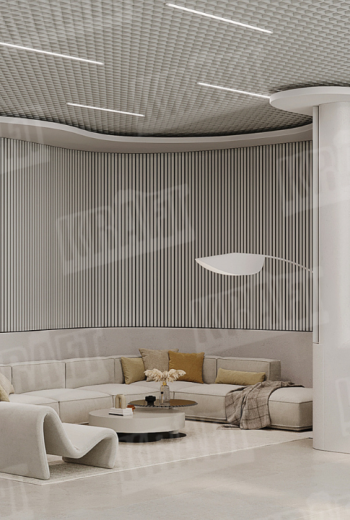 Light. Lines. Metallic. The formula for the perfect hotel reception space by KRAFT